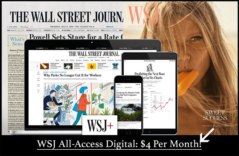 best wsj offer 4 dollars banner