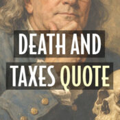 header death taxes quote