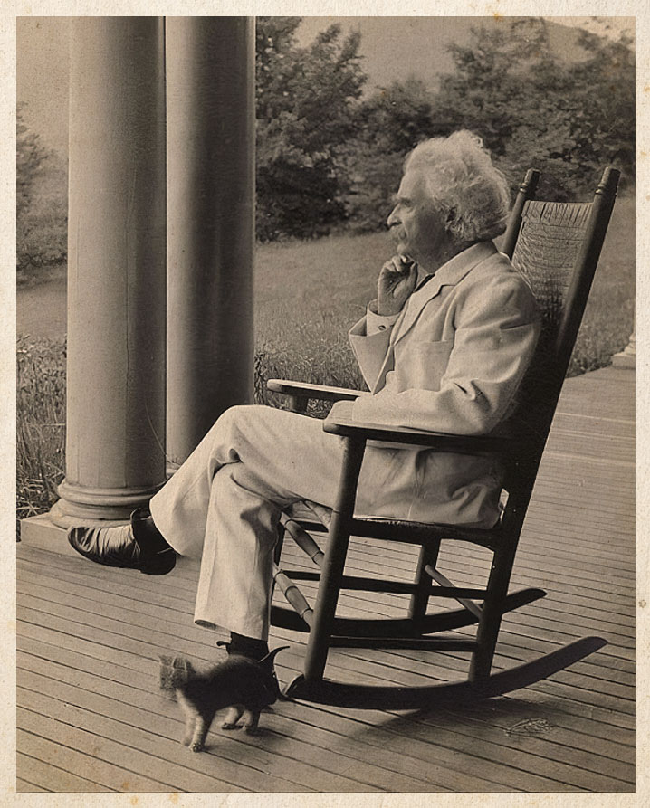 mark twain cat rocking chair